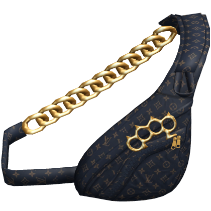 Dark Blue Knuckles LV Designer Sling Bag