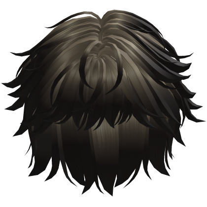 Cute Y2K emo dark brown hair Roblox item