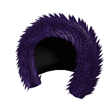 Y2K Fuzzy Leopard Hood [Purple 2.0]