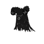Star weather cape in grey and black