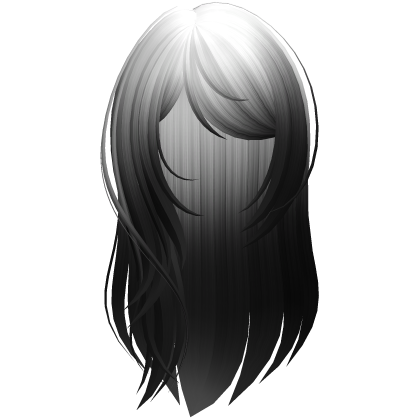 long layered side swept bangs hair white ombre