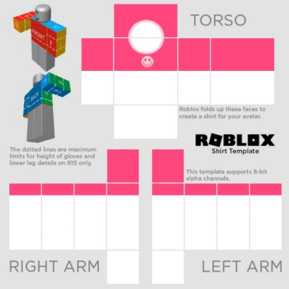 Preppy pink smiley-face hoodie Roblox decal