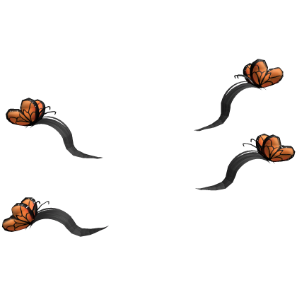 Butterfly On Hair Head (Black) Roblox item