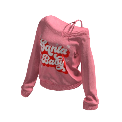 Santa Baby Off Shoulder Top
