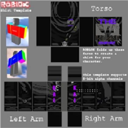 The KAI Empire uniform shirt template Roblox decal