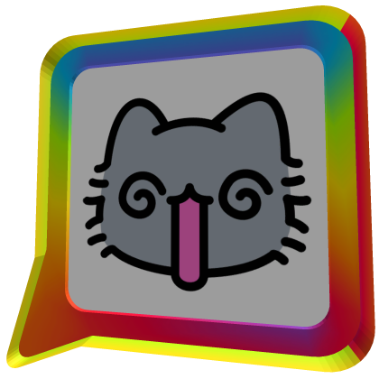 Animated Cat Bubble - Cute Kitty Emoji Reaction