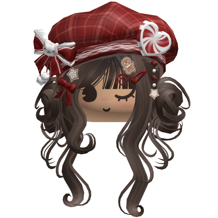 ♡ Christmas Swirly Wispy Buns (Brown)