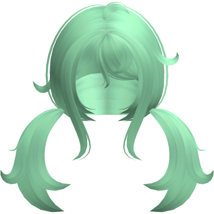 green cheeky cute tween low pigtails Roblox item