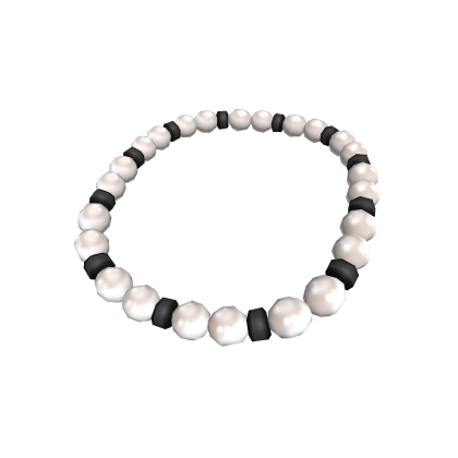 Pearls and Black Beaded Necklace - 3.0