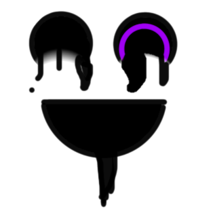 Purple horror face Roblox decal