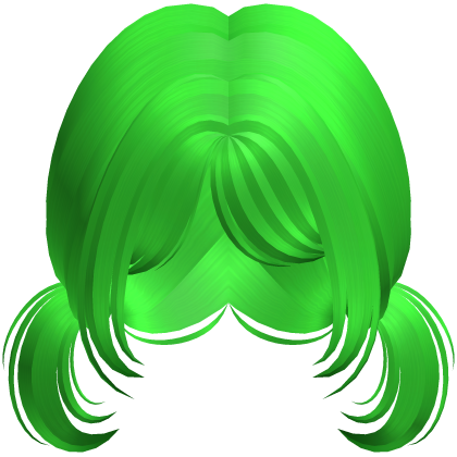 Short Cute Kawaii Pigtails (Green) Roblox item