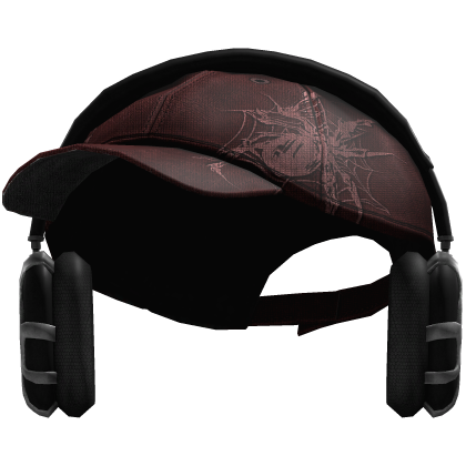 Grunge Spider Headphones Cap (Red)