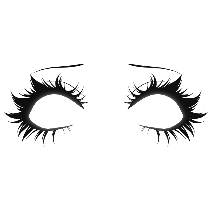 Glowing Eyes w/ Eyelashes [Emissive]