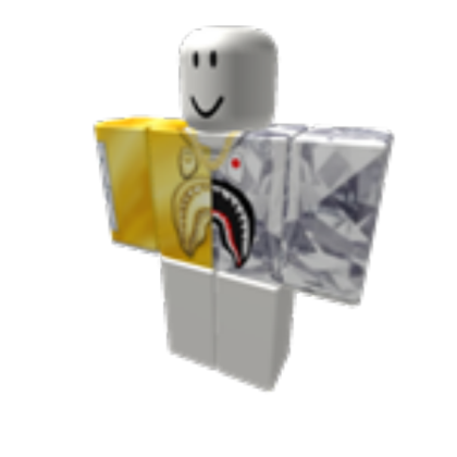 Diamond Gold Shark Hoodie Roblox decal