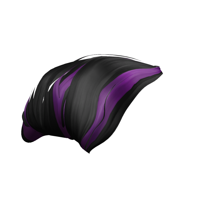 Purple and Black Highlight Y2k Pouf Hair Bump