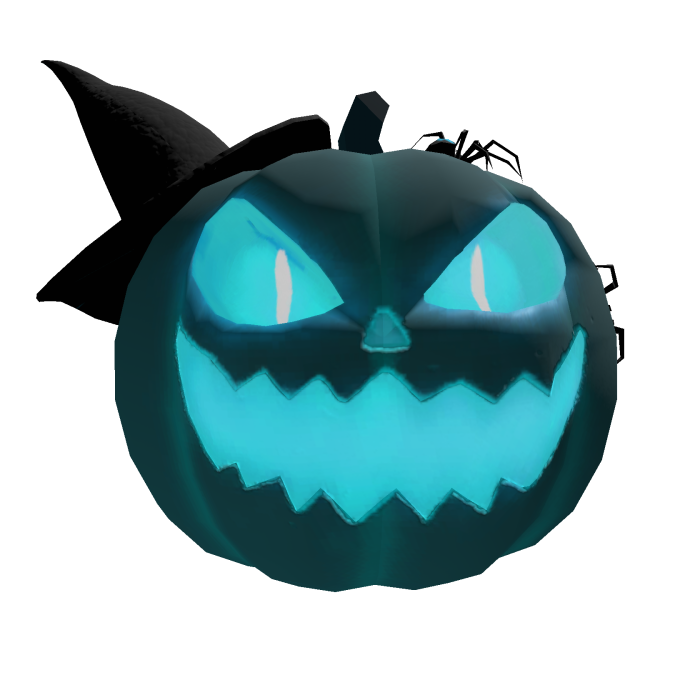 [Animated] Neon Cyan Pumpkin Halloween 🎃