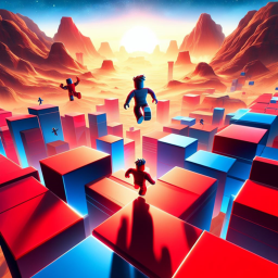 [NEW!] 2 Player Red And Blue Obby