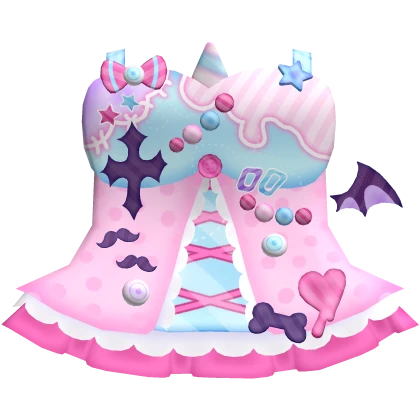 dress pastel goth Clothing Concealed side zipper for easy off How to continue wearing your