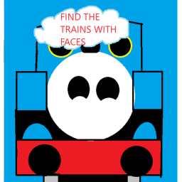 Find the trains with faces  icon
