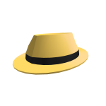 Golden Shiny Fedora