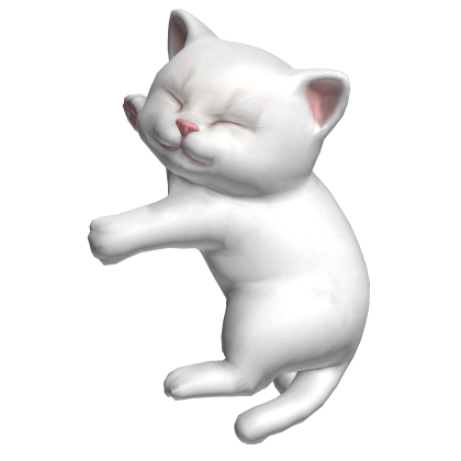 Cute Sleeping Cat Kitten - White [3.0]