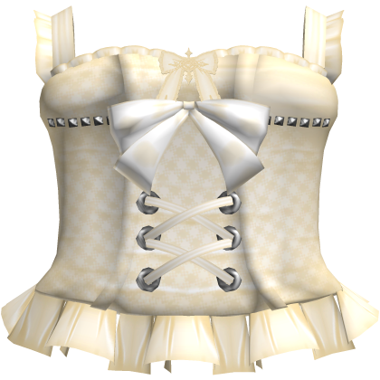 gothic lace ruffle dress yellow Roblox item