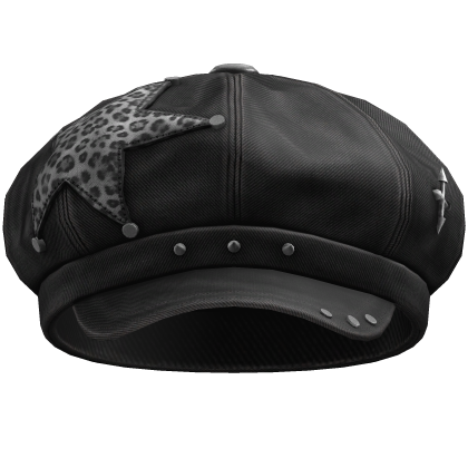 Star Leopard Beret (Black) Roblox item