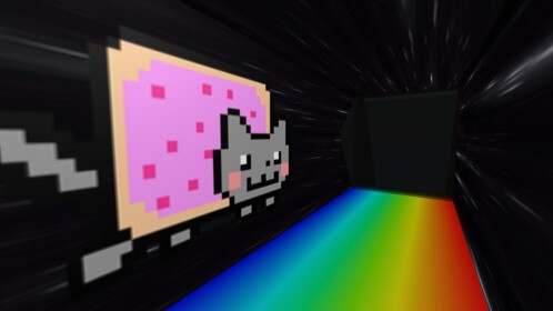 Slide 999,999,999 Miles Down a Rainbow Waterfall!