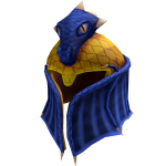 Golden Helmet of the Blue Dragon Guardian