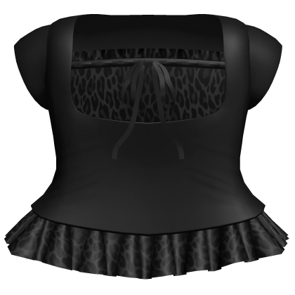 Gyaru Black Leopard Fitted Dress Roblox item