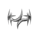 [ pbr ] Antique Silver Crescent Moon Crown