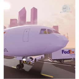 FedEx workers plane icon