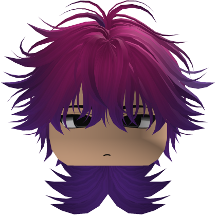 Cute Y2K emo purple hair