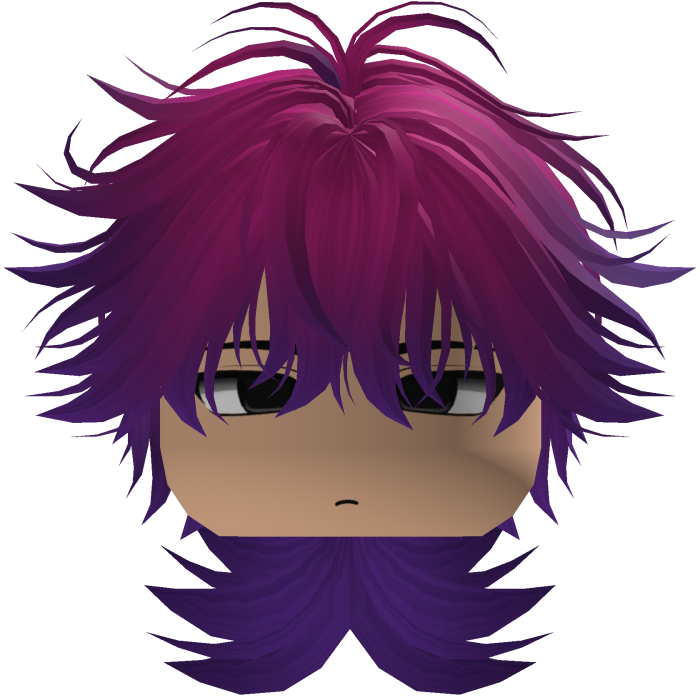 Cute Y2K emo purple hair