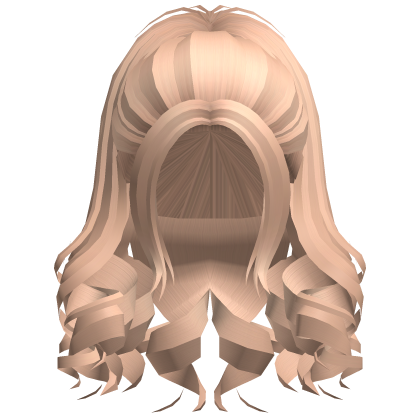 Curly Hair Ponytail (Honey Blonde) Roblox item