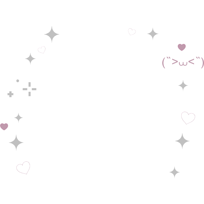 ♡ cute kawaii sparkles pink kaomoji hearts aura