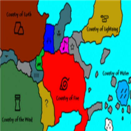 Naruto World Map Roblox decal
