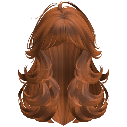 Layered Wispy Orange Fluffy Hair