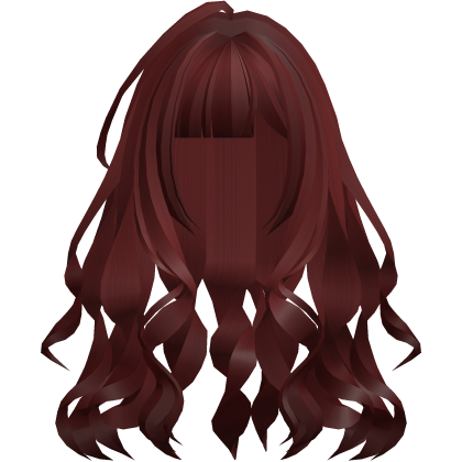 cute messy wispy long wavy hair red