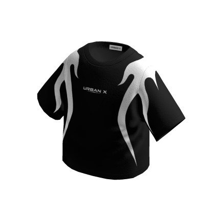 URBAN X Y2K Boxy Flame Shirt thumbnail