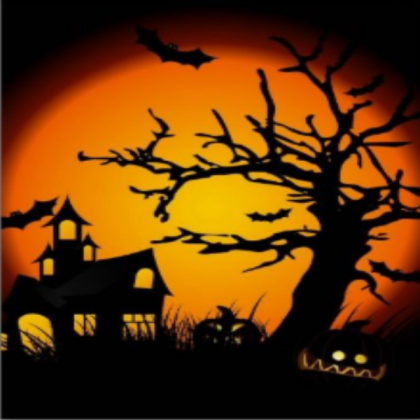 halloween haunted house Roblox decal