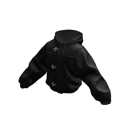 Black Fireman Clasp Leather Jacket - Roblox