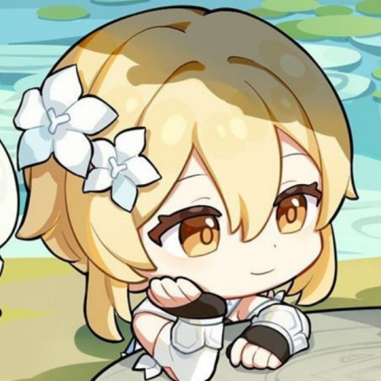 Genshin impact Lumine icon chibi Roblox decal