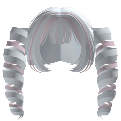  ♡ : blue/pink cotton candy kawaii drill twintails Roblox item