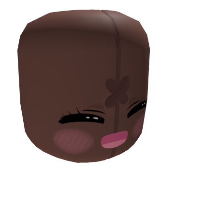 cute plushie head ~ smile '^' Roblox item