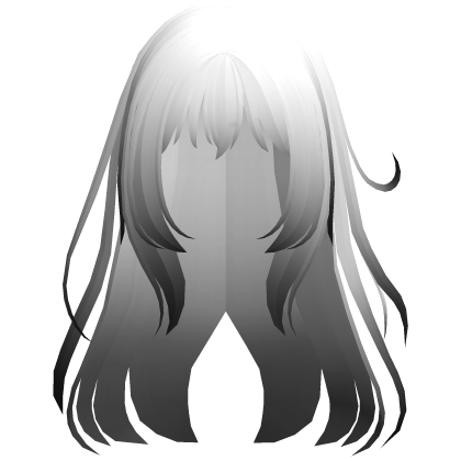 white ombre wispy loose angelic anime hair