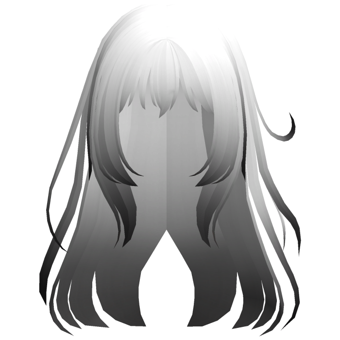 white ombre wispy loose angelic anime hair