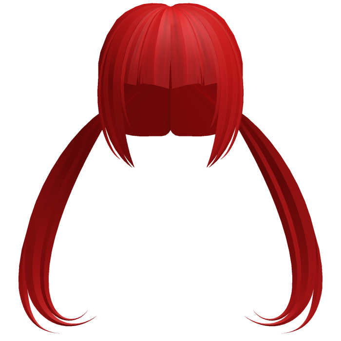 ♡ cute anime red pigtails