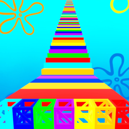 🌈 Easy Rainbow Obby 🍭