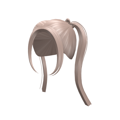 Sweet Twin Tails in Gray Blond Anime Girl w Bows Roblox item